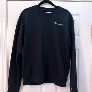 ⭐️⚫️Men’s Champion Black Crewneck Sweatshirt Size Medium ⚫️⭐️
